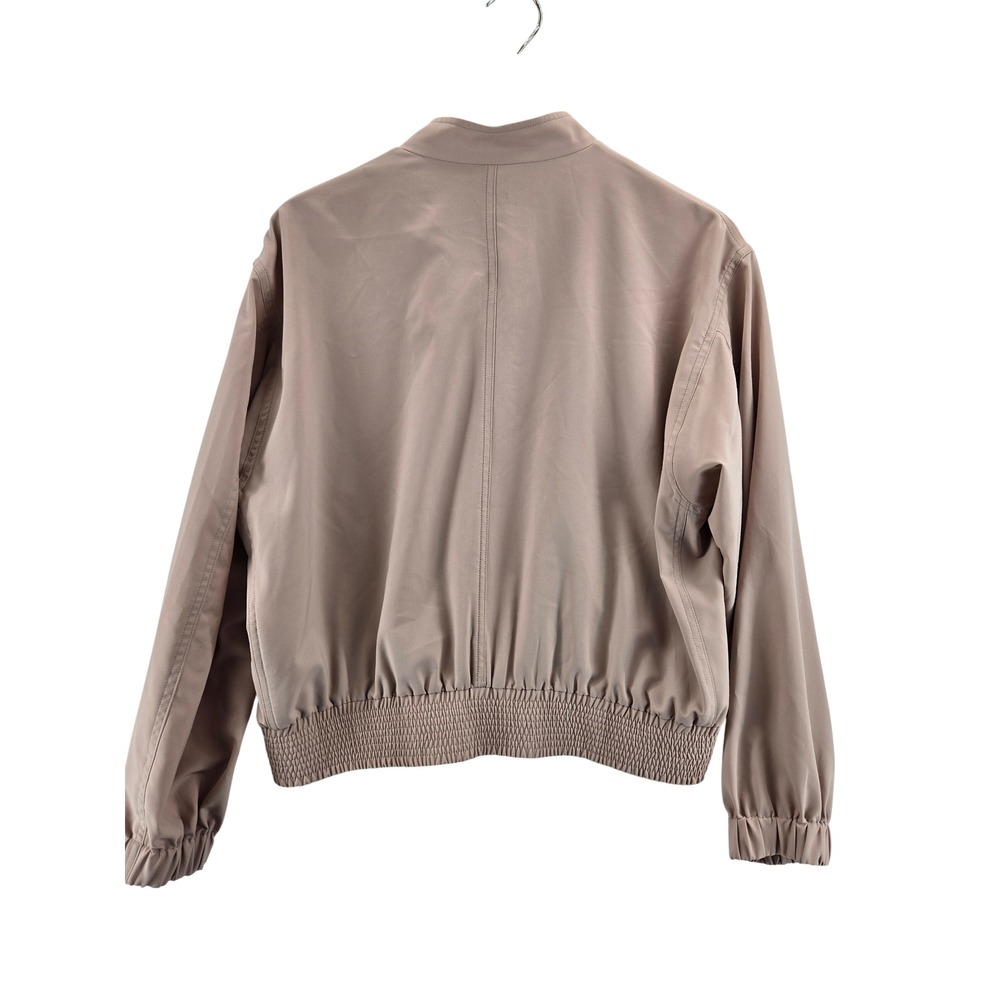 MM LaFleur The Langley Bomber Jacket OrigamiTech Blush Pink Size L Neutral - Picture 5 of 11